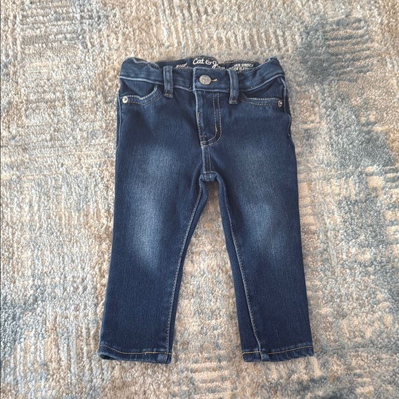 NWOT Cat & Jack Blue Denim Jeggings - Picture 1 of 2